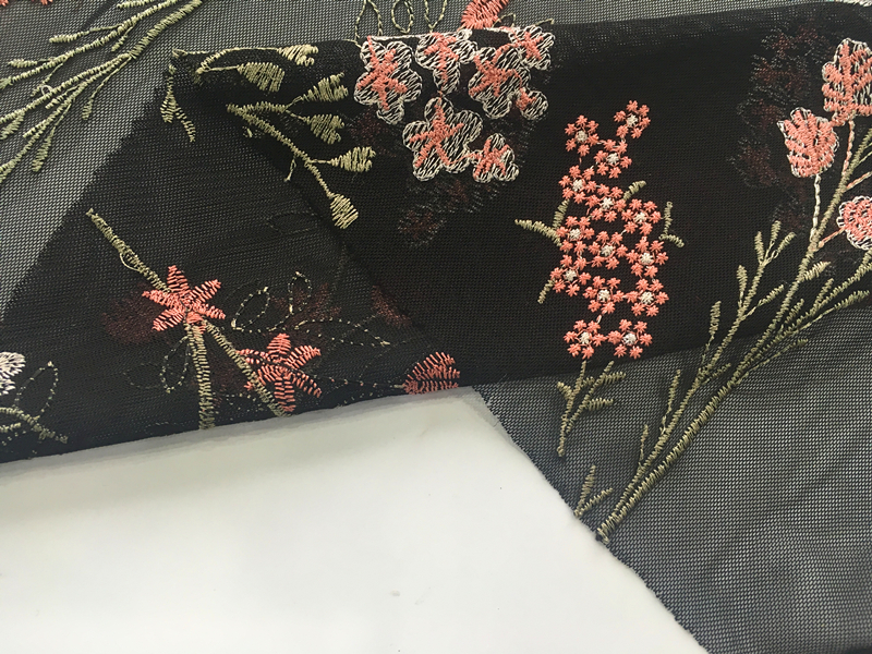 Nylon Mesh Embroidery Fabric