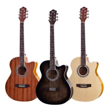 Ash type Cheap price plywood acoustic guitar