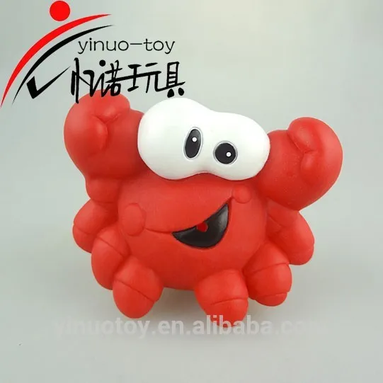 2016 promotional high quality cheap plastic squirt sea animal bath toy cute crap squirt toy