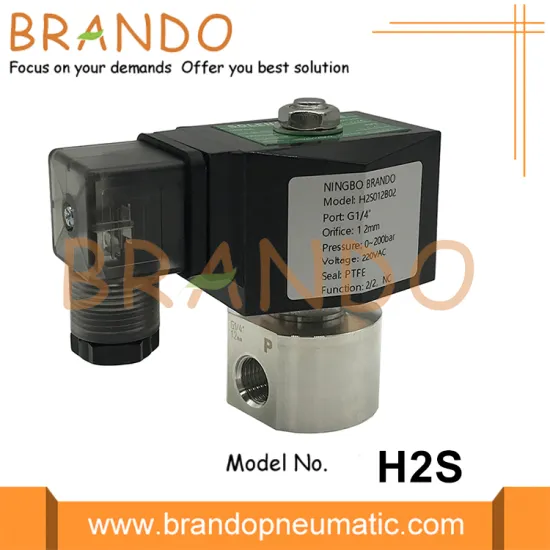 200 bar High Pressure Solenoid Valve 1/8'' 1/4''