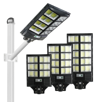 OMSEN Outdoor All-in-One Solar Street Light - LED 100W/200W/300W Blue Carbon