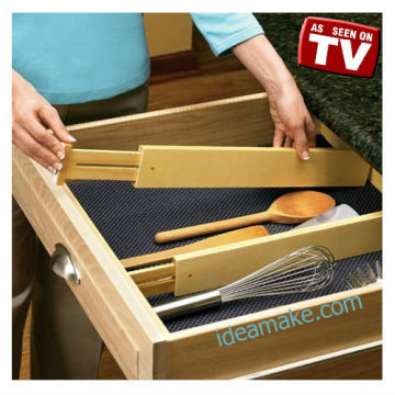 As Seen On TV Drawer Divider Ideal for kitchen utensils,gadgets,cutlery, towels and pot holder