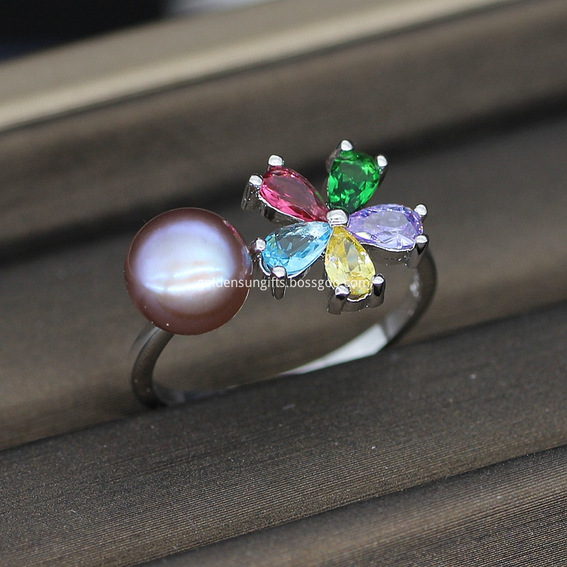 Freshwater Purple Pearl Ring