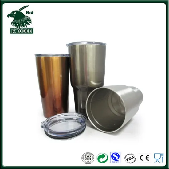 Copper color stainles steel 304 travel mugs with no seam