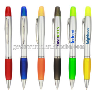 Highlighter with ball pen 2 in 1