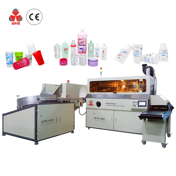 Four à séchoir UV pour bouteilles de shampooing HDPE en plastique en plastique à 3 couleurs | Machine d'impression à écran automatique