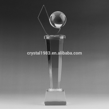 k9 global crystal trophy Optical Glass Crystal abrasive blasting sublimation cup champions