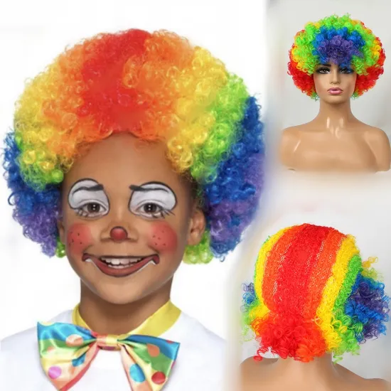 Costume Wigs for Kids: Afro Puff, Cosplay, Anime, Party, and Holiday Wear