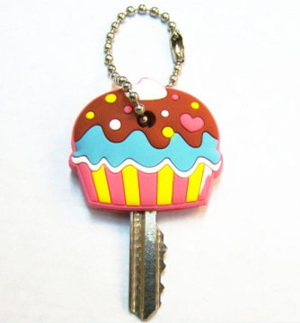 Eco-friendly Silicone Cute Key Caps, Customized Durable Silicone Key Cover For Gifts