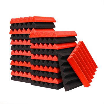 Acoustic Panels: 2" x 12" x 12" Soundproofing Foam Wedges for Wall Treatment - Fireproof and Noise Cancellation