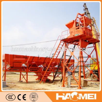 Random Color Concrete Mixing Station HZS25