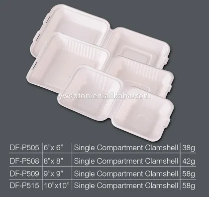 Various sizes Sugarcane fiber disposable paper tableware