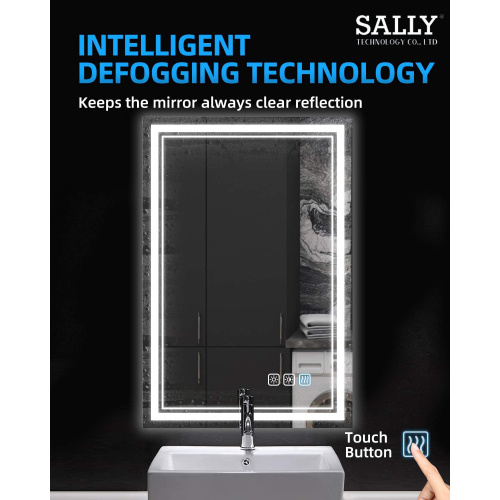 SALLY Vertical Dimmable Memory Function LED Bathroom Mirror