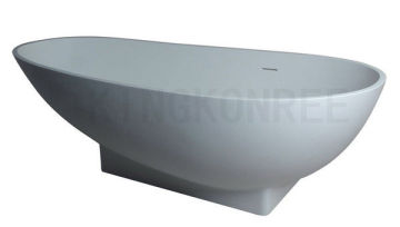 Pure Acrylic Corner Shower Tub Whirlpool Portable Bathtub / Solid Surface Bathtub