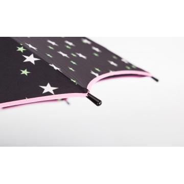 Cute Star Printed Auto Open Kids Paraply