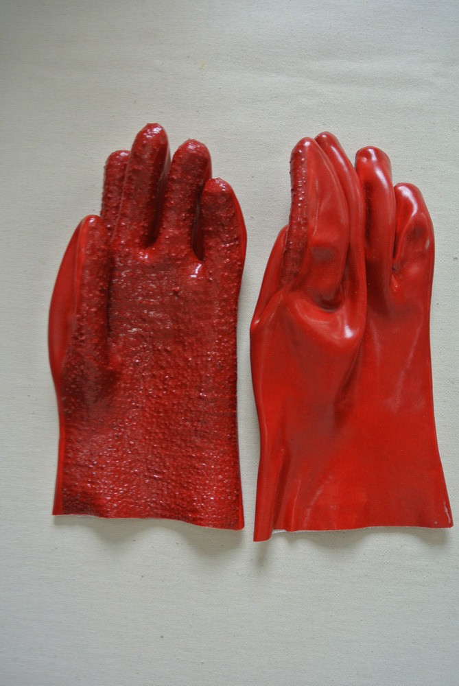 PVC Gloves with Toweling Shell