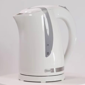 Affordable 1.7L Black Plastic Electric Water Kettle with Mechanical Knob