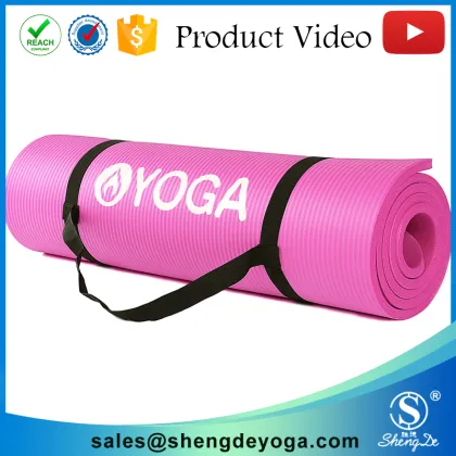 Gold Supply High Quality NBR Yoga Mat With Strap