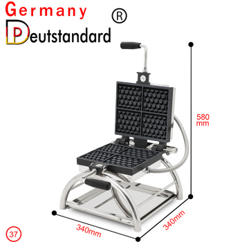 kommerzieller quadratischer Waffelhersteller in Wabenform mit CE zum Verkauf