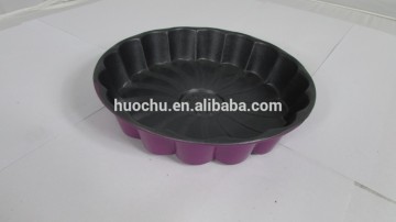 Carbon steel non stick non-stick round tart pan