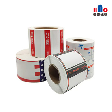 Logistics thermal paper label