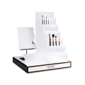 Apex White Acrylic Cosmetic Display Stand With Mirror