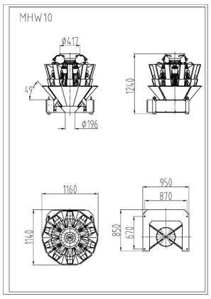 Electronic weighing scale