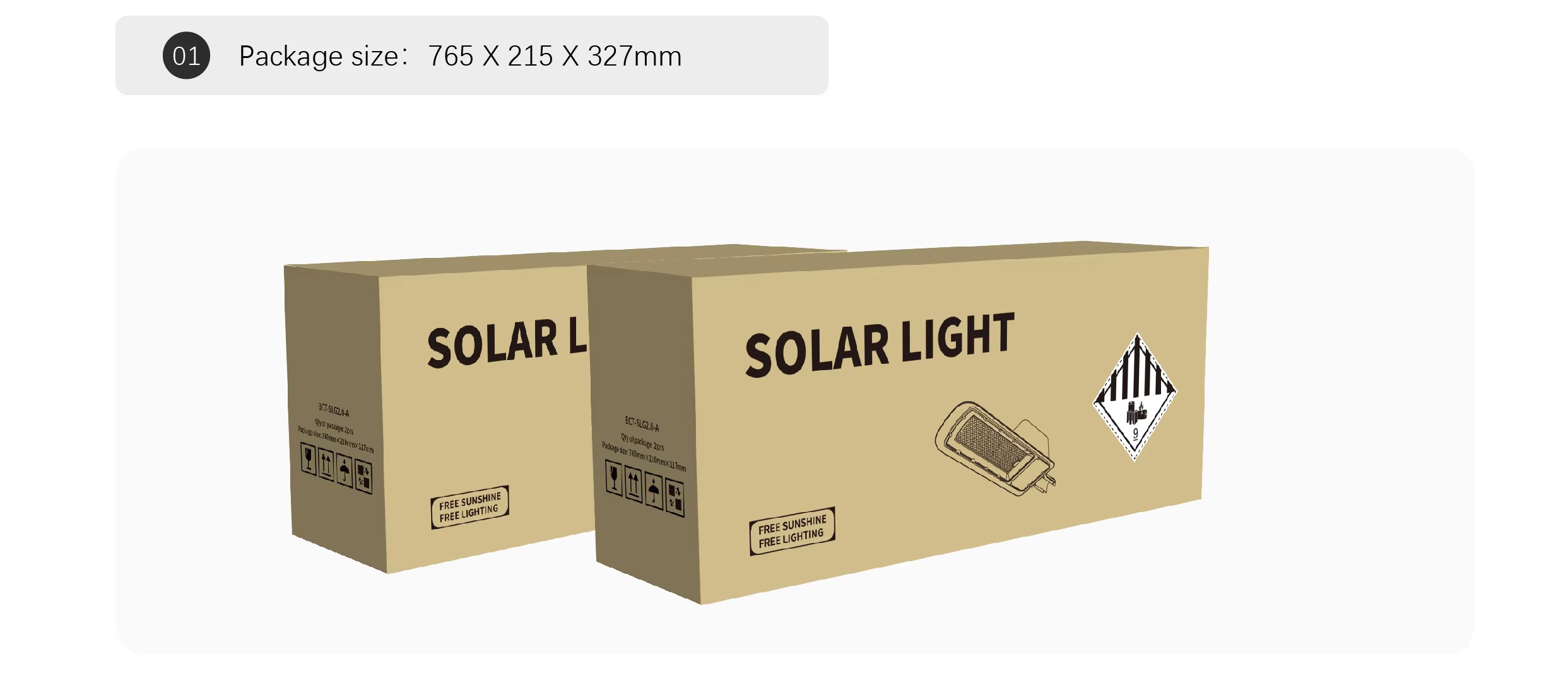 160W Solar Powered Garden Light11