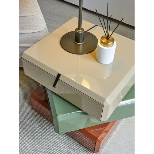 Bedside Tables Irregularly Design Three Layers Bedside Tables Factory