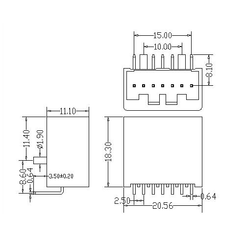 AT2501-2.50XX-A Plug-in Terminal Block Pitch2.50 