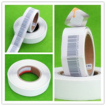Supermark 8.2MHz security label,eas 4*4 security food label,frozen food label, barcode labels, beauty product labels,soft label