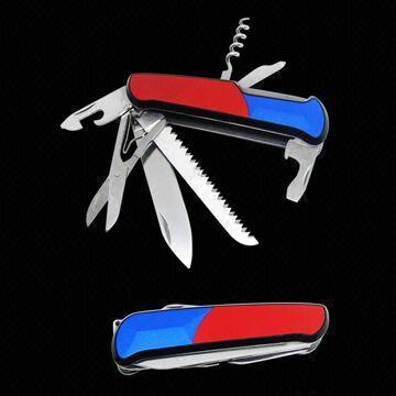 Multifunction Pocket Knives, Made of Stainless Steel 420 and Anodized Aluminum