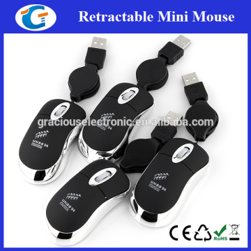 Mini optical mouse retractable