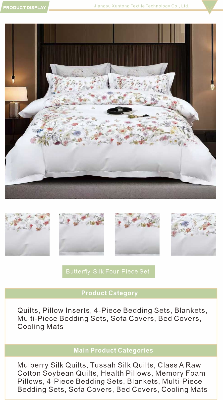 Butterfly and Love Embroidered Bedding