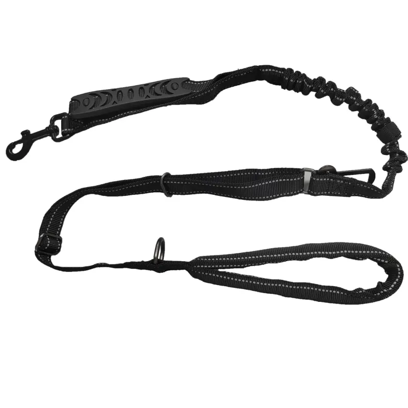Heavy Duty Retractable Dog Lead with Reflective Bungee Webbing