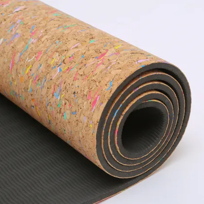 Natural Rubber Cork Yoga Mat Anti Slip Customized
