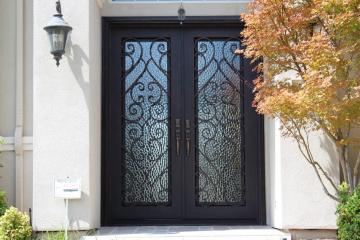 Wrought Iron Double Door