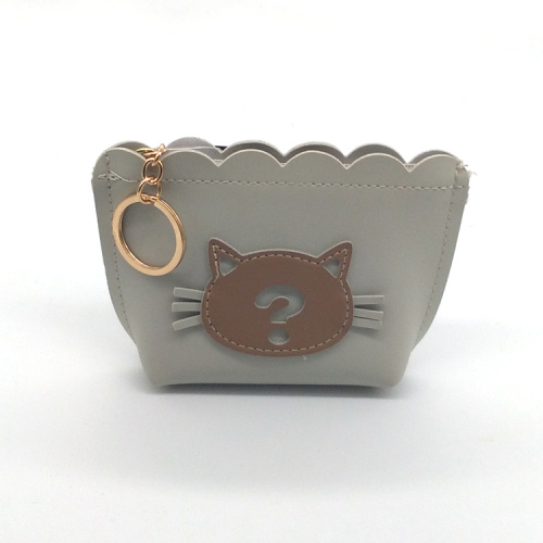 Money Purse Cat PU make up coin purse Factory