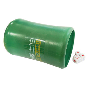 Plastic dice cup, made of PP