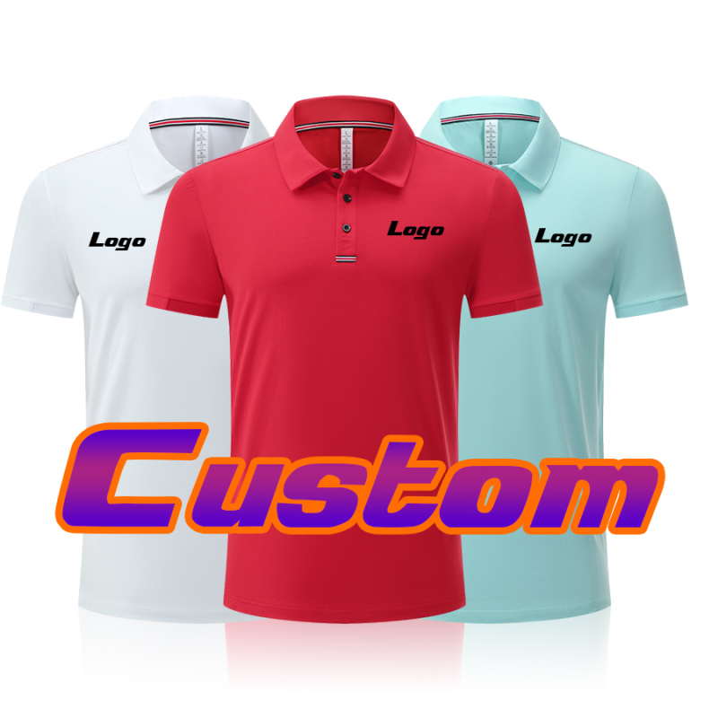 Polo T-Shirt Logo Breathable Sports Golf Shirt