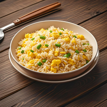 Arroz frito de ovo congelado