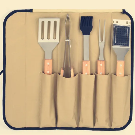 Hand in Hand With Cloth Bag Barbecue Tools