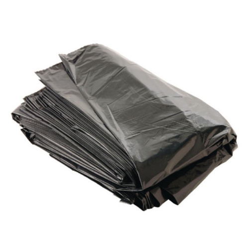 LDPE 33 Gallon Heavy Duty Black Trash Garbage Can Liners with Core for Kitchen Office Garbage and Commercial Use