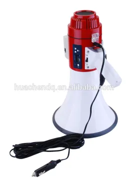 ABS plastic USB megaphone with trigger+ sd card slot+ siren