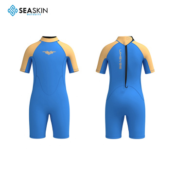 Seaskin Children 2mm Shorty Boys Wetsuits Back Zip