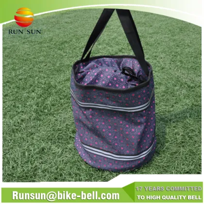 2016 Excellent supplier wholesale bicycle basket polyester convenient shopping bike basket