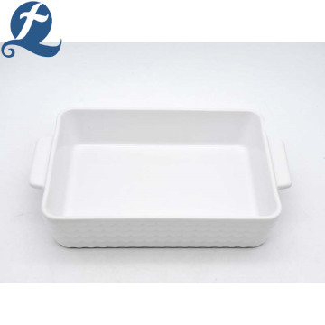 Factory production water ripple printed handle baking tray