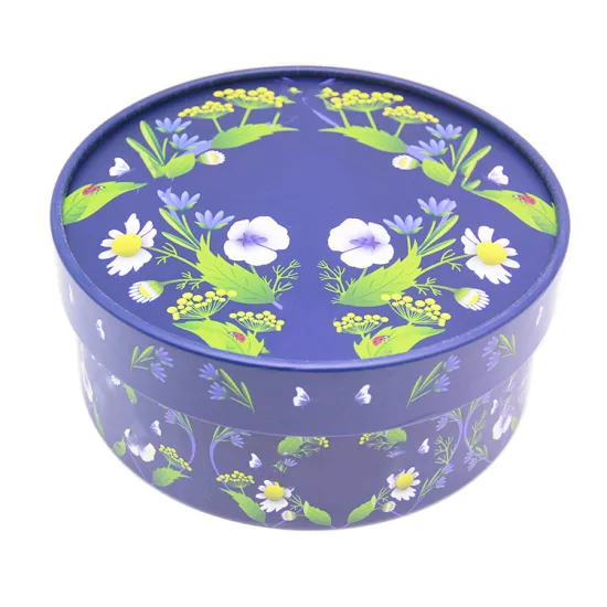 Customized paper tube roll edge tea gift box