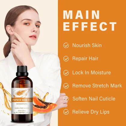 Natural Papaya Seed Oil Bulk Cold Pressed Papaya Carrier Oil