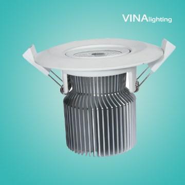 High power LED down lights ,85-265V AC,10W,COB Light source
